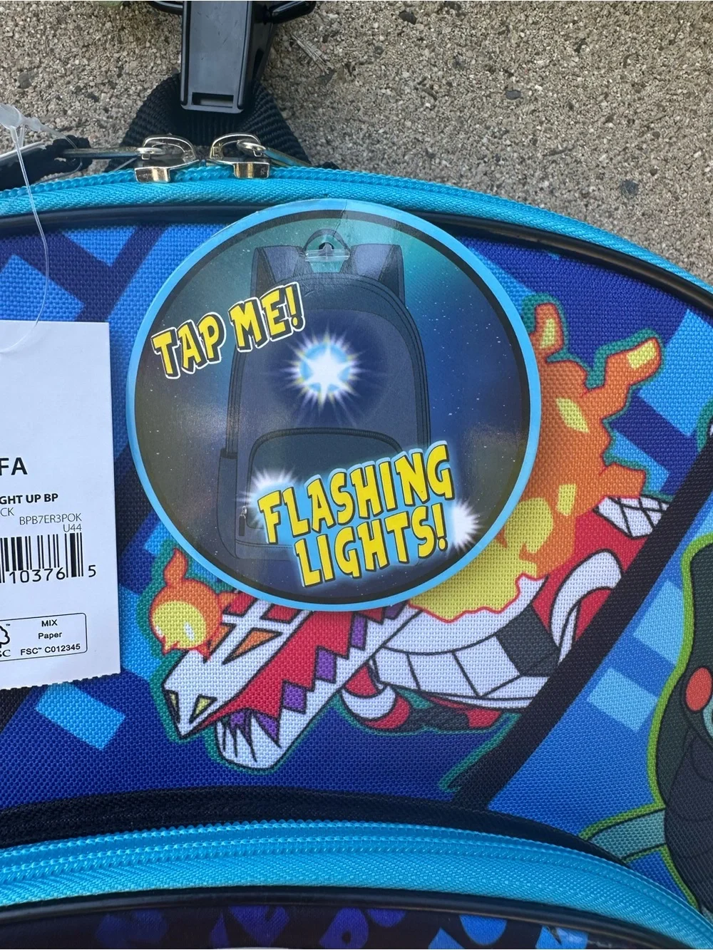 Pokémon Pikachu 17” Light Up Backpack + TCG Card Pack NWT